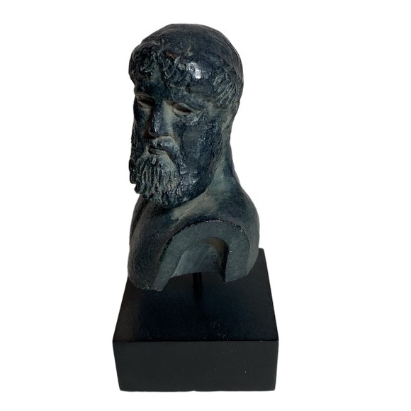 Vintage Bombay Co. Head of Zeus Poseidon of Artemision Bust Sculpture - Picture 4 of 9